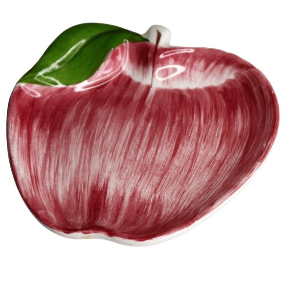 Laurie Gates Apple Lunch Plate Vintage Los Angeles Pottery Hand Painted 7 Inch - Picture 5 of 7